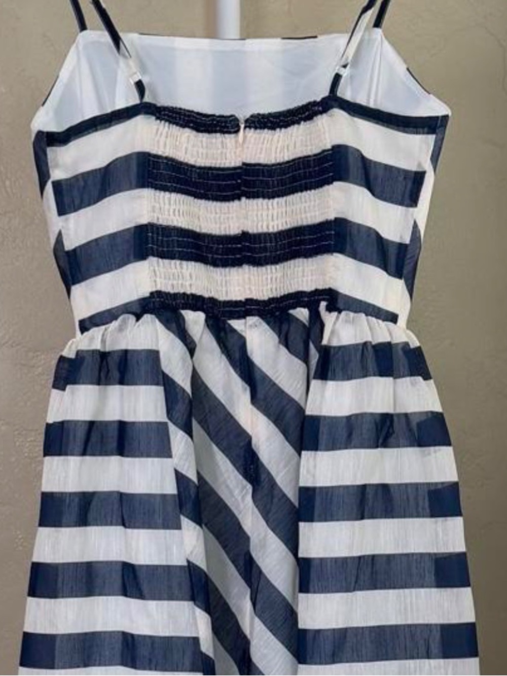 Commense Navy & White Striped Spaghetti‑Strap Maxi Dress - Picture 3 of 3